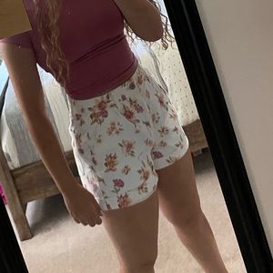 American eagle floral mom shorts